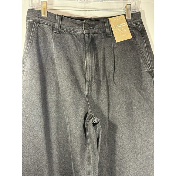 MADEWELL The Harlow Wide-Leg Black Jeans Women's Size 27 NWT - Picture 3 of 10